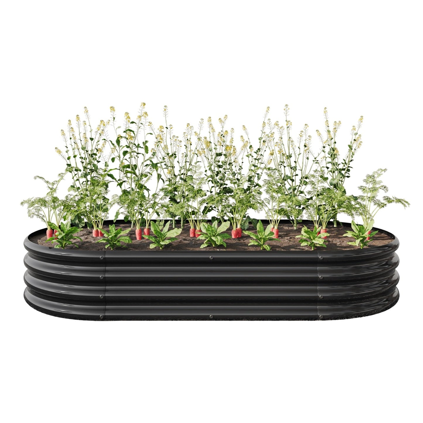 Raised Garden Bed Oval Metal Planter My Store