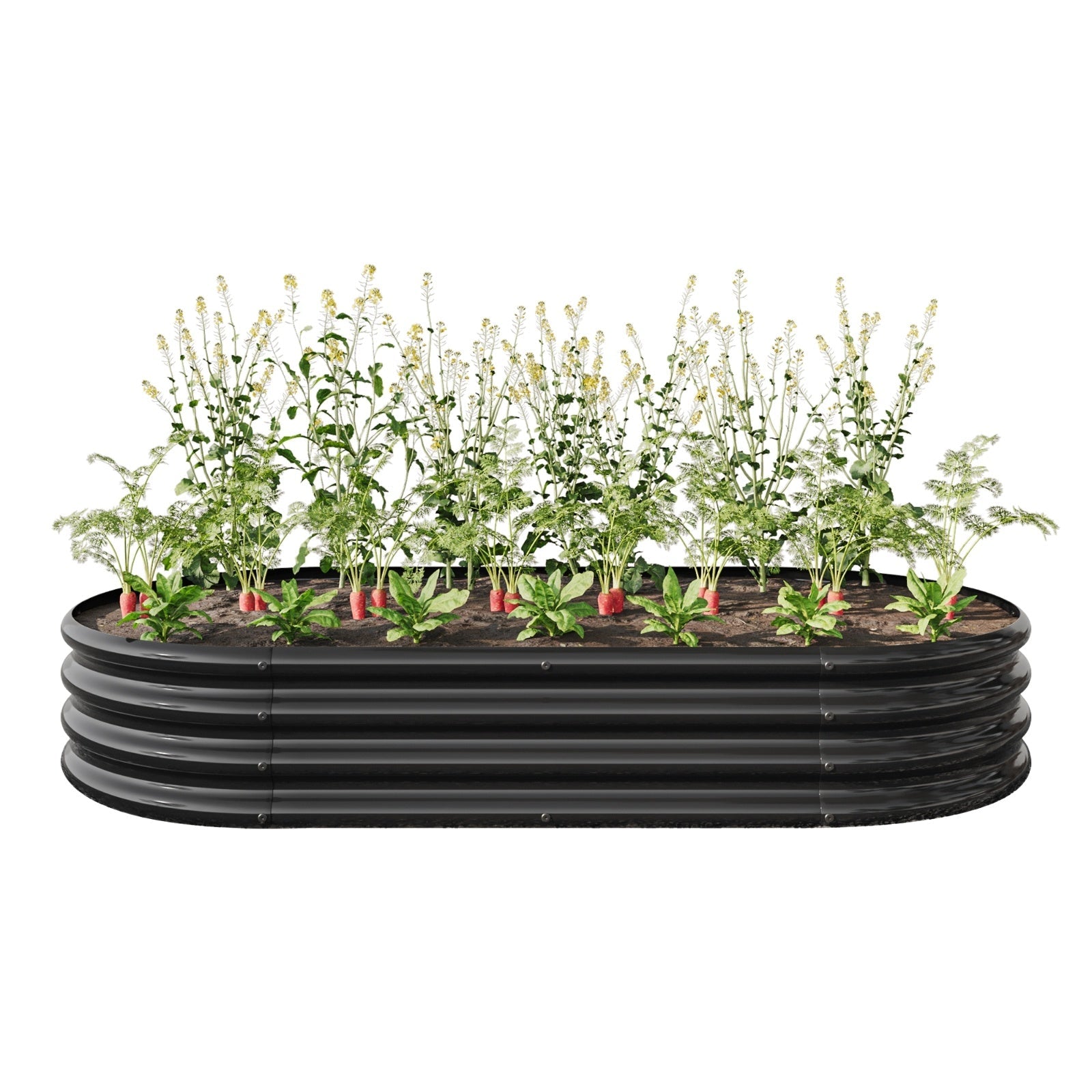 Raised Garden Bed Oval Metal Planter My Store