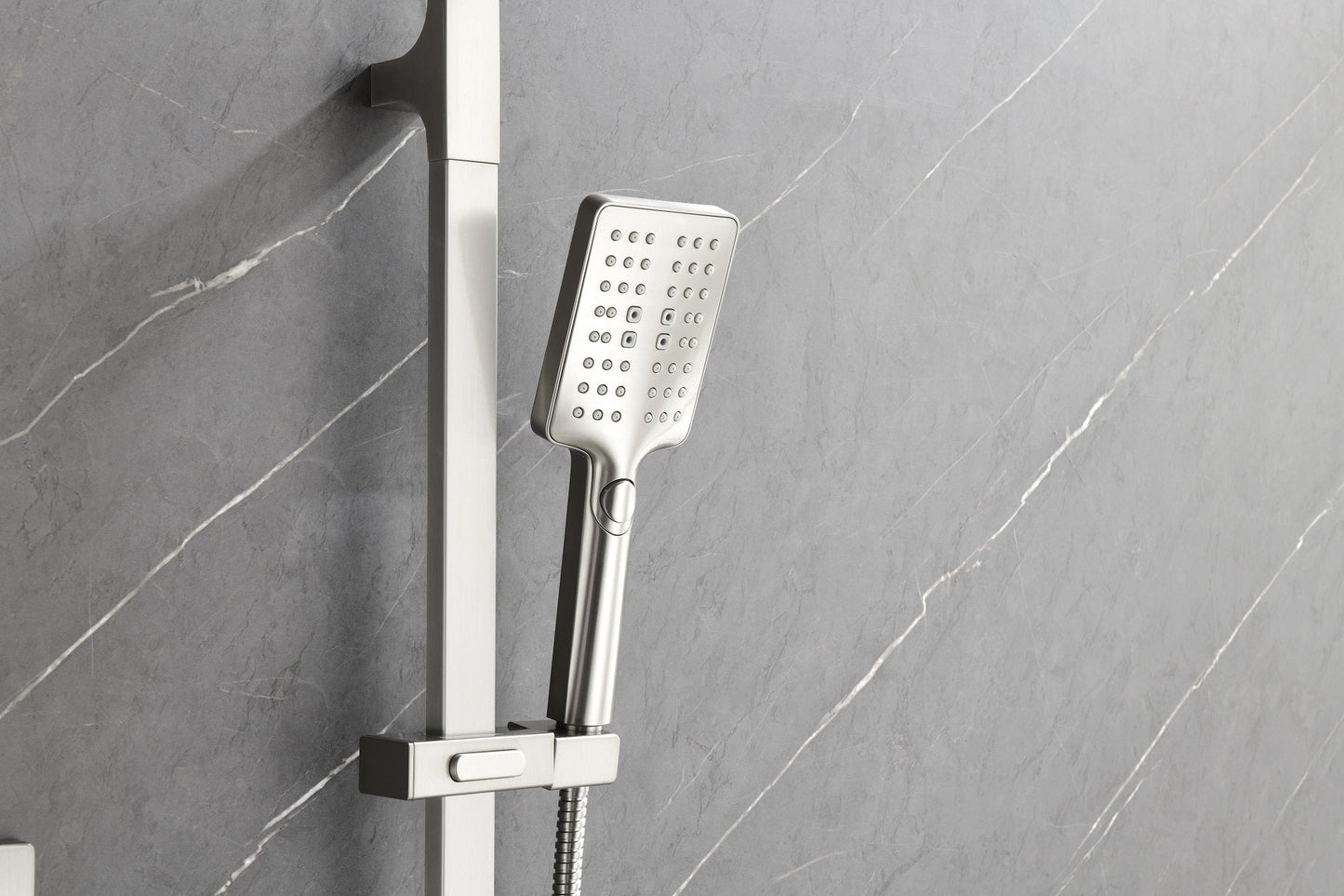 Shower System With Hand Held, Slide Bar, Sprayer Inkedjoy