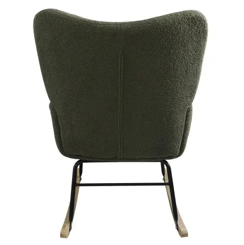 Modern Rocking Accent Chair- Deep Green My Store