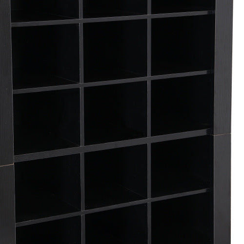 Stylish Design 30 Shoe Cabinet Console, Modern Black Inkedjoy
