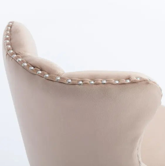 2-piece Set Of Rotating Velvet Bar Stools My Store