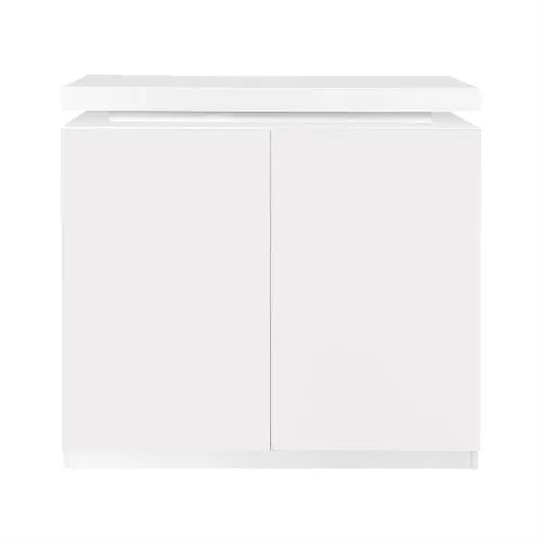 Large Spaces Shoe Cabinet High Glossy White Color With Led Light Have Moveable Shelves My Store