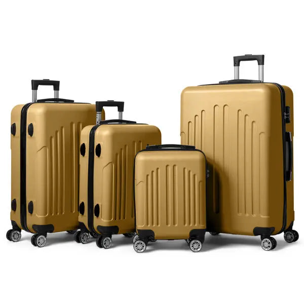 Vertical Striped Four In One Suitcase Inkedjoy