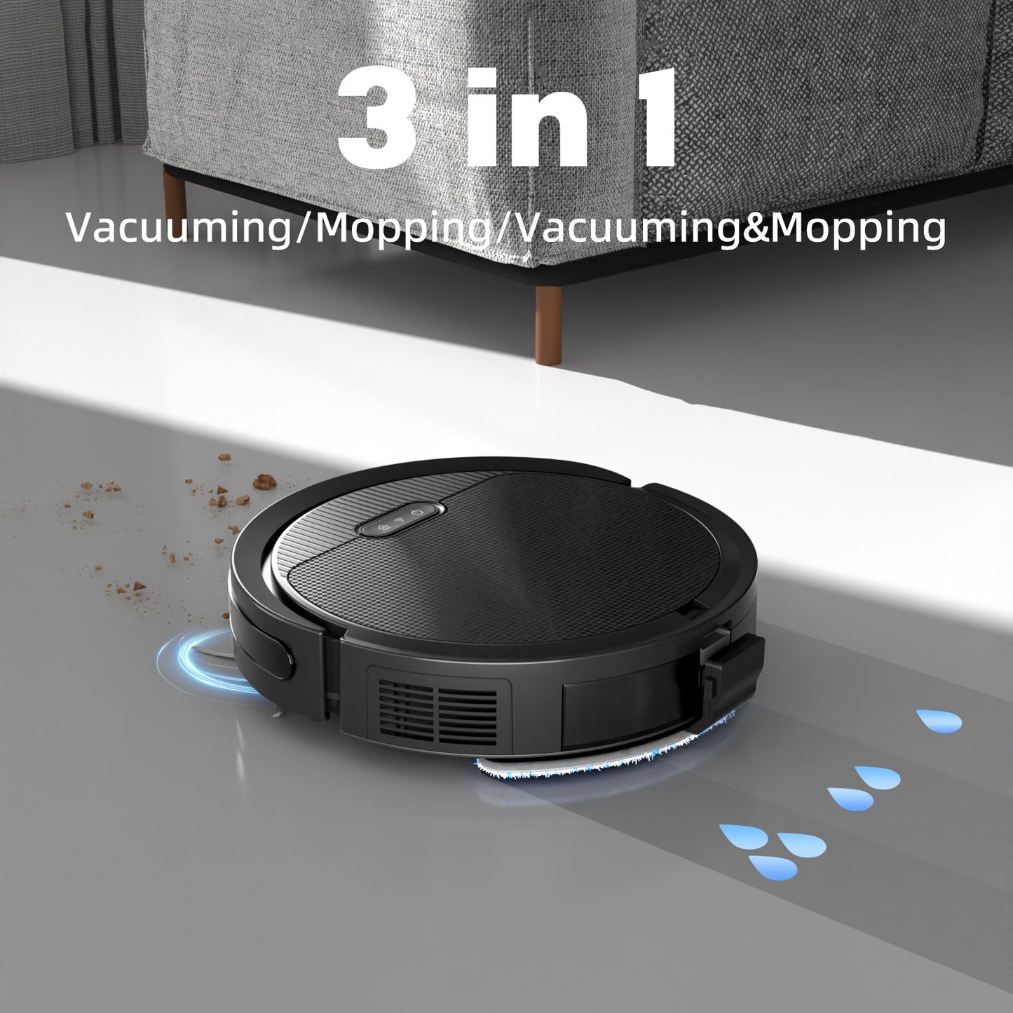 Robot Vacuum And Mop, 3 In 1 Combo Cleaner Inkedjoy