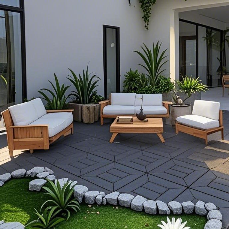 Waterproof, Wear-resistant, DIY Assembly, Garden, Courtyard, Balcony,plastic Flooring Inkedjoy