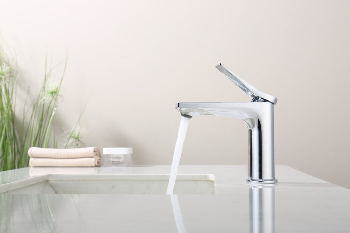 Chrome Single Hole Bathroom Faucet My Store