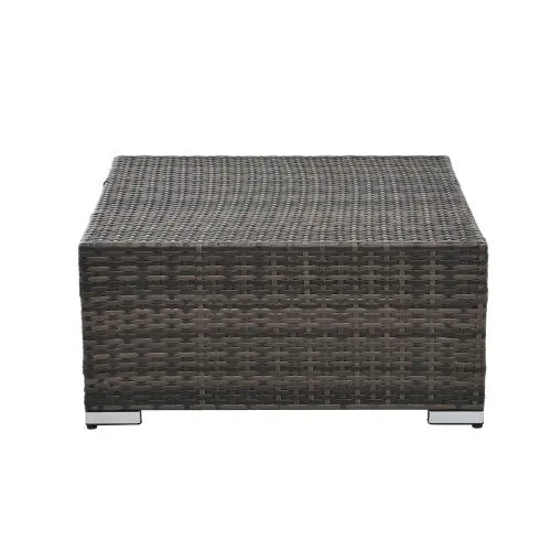 Patio Furniture, Outdoor Furniture, Seasonal PE Wicker Furniture, 4 Set Wicker Furniture With Tempered Glass Coffee Table My Store