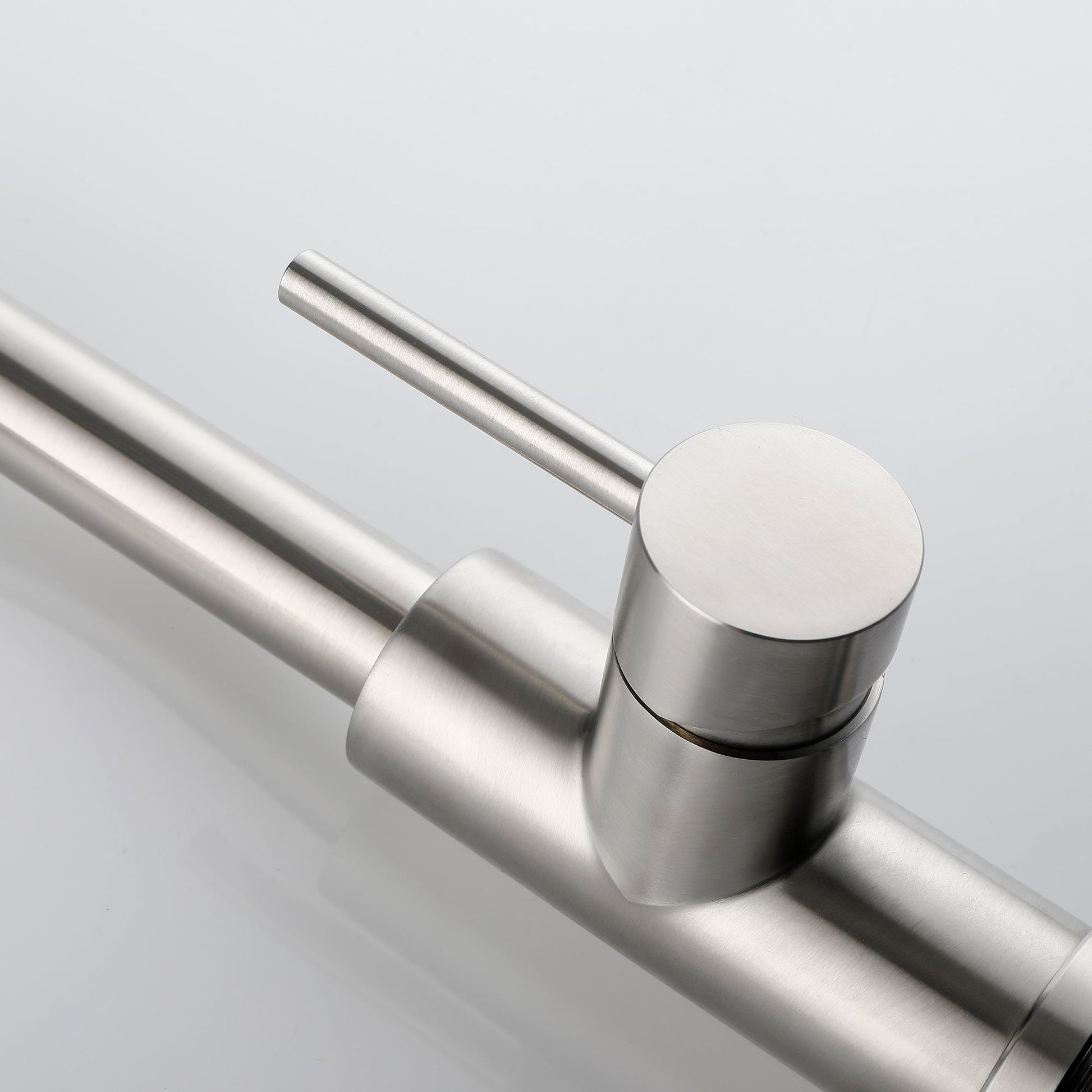 Single Handle High  Pull Out Kitchen Faucet- Stainless Steel Ohberri