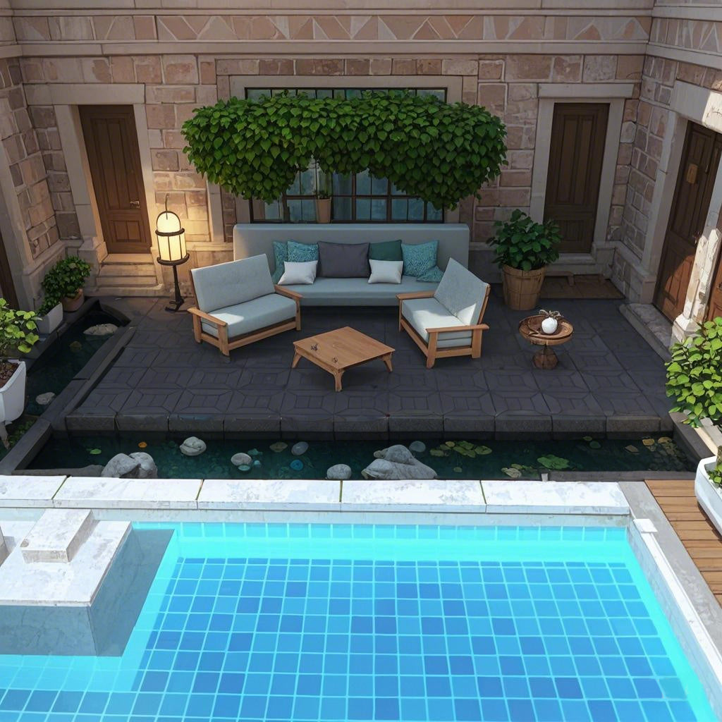 Waterproof, Wear-resistant, DIY Assembly, Garden, Courtyard, Balcony,plastic Flooring Inkedjoy