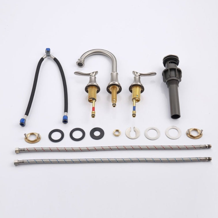 2-Handle 8 Inch Widespread Bathroom Sink Faucet My Store