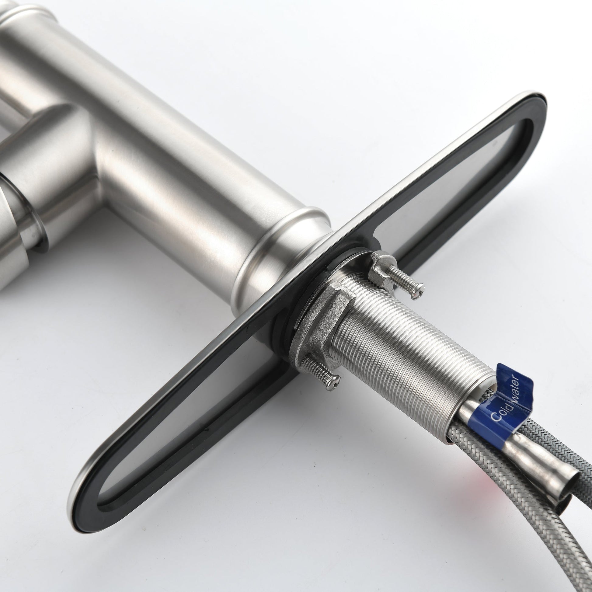 Single Handle High  Pull Out Kitchen Faucet- Stainless Steel Ohberri