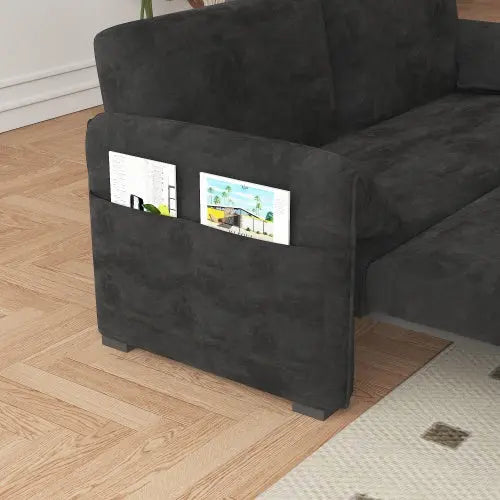 Large Folding Sofa Bed Velvet My Store