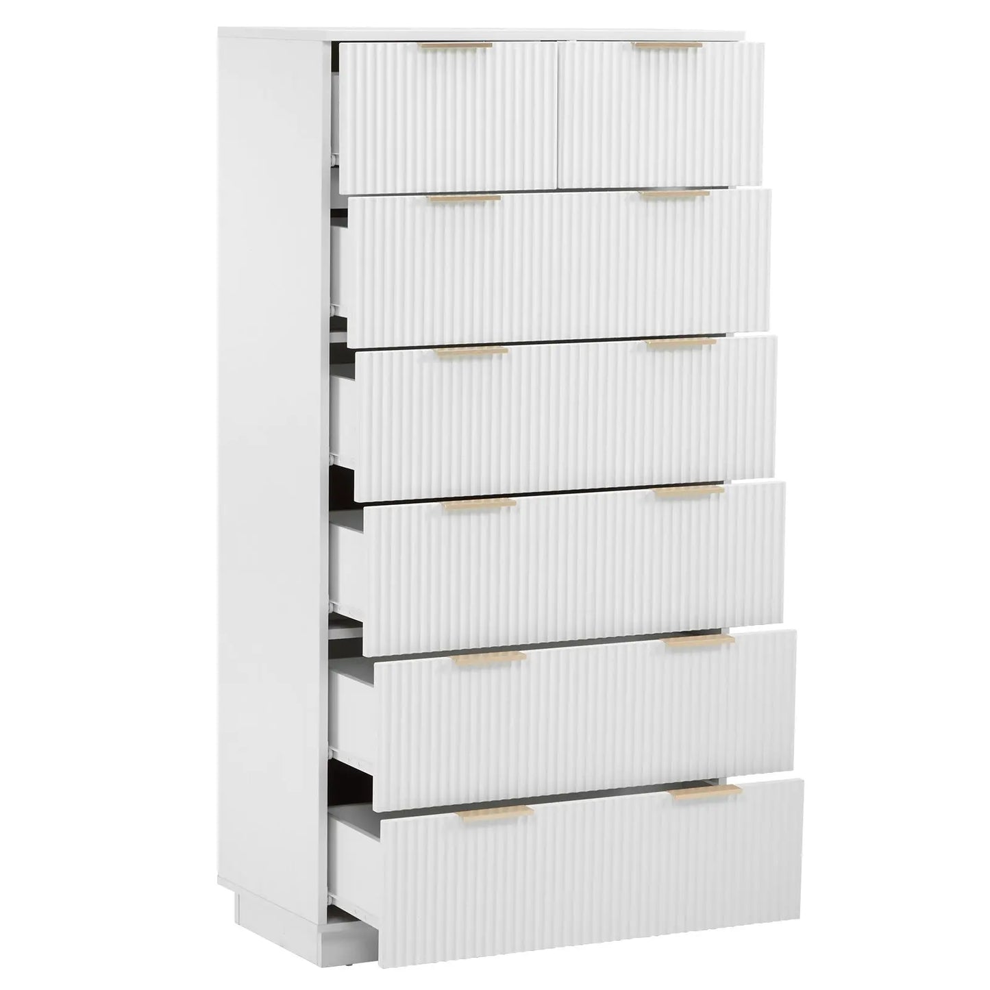 White P2 Density Board, Corrugated Surface, Six Layers And Seven Drawers, Drawer Cabinet My Store