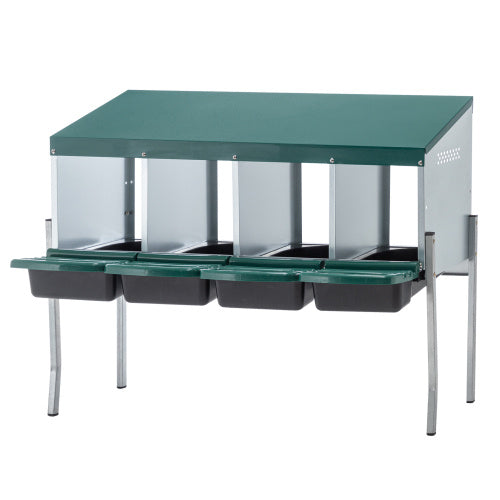 4-Hole Chicken Nest, With Legs And Cover To Protect Eggs,Green Inkedjoy