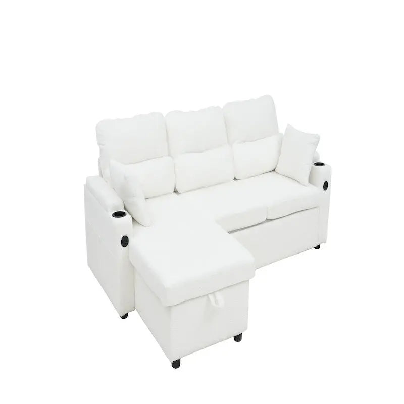 2 In 1, L-Shaped Pull Out Sectional My Store