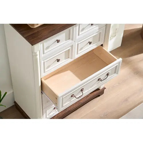 7 Drawer Dresser Chest For Bedroom With Wooden Base My Store