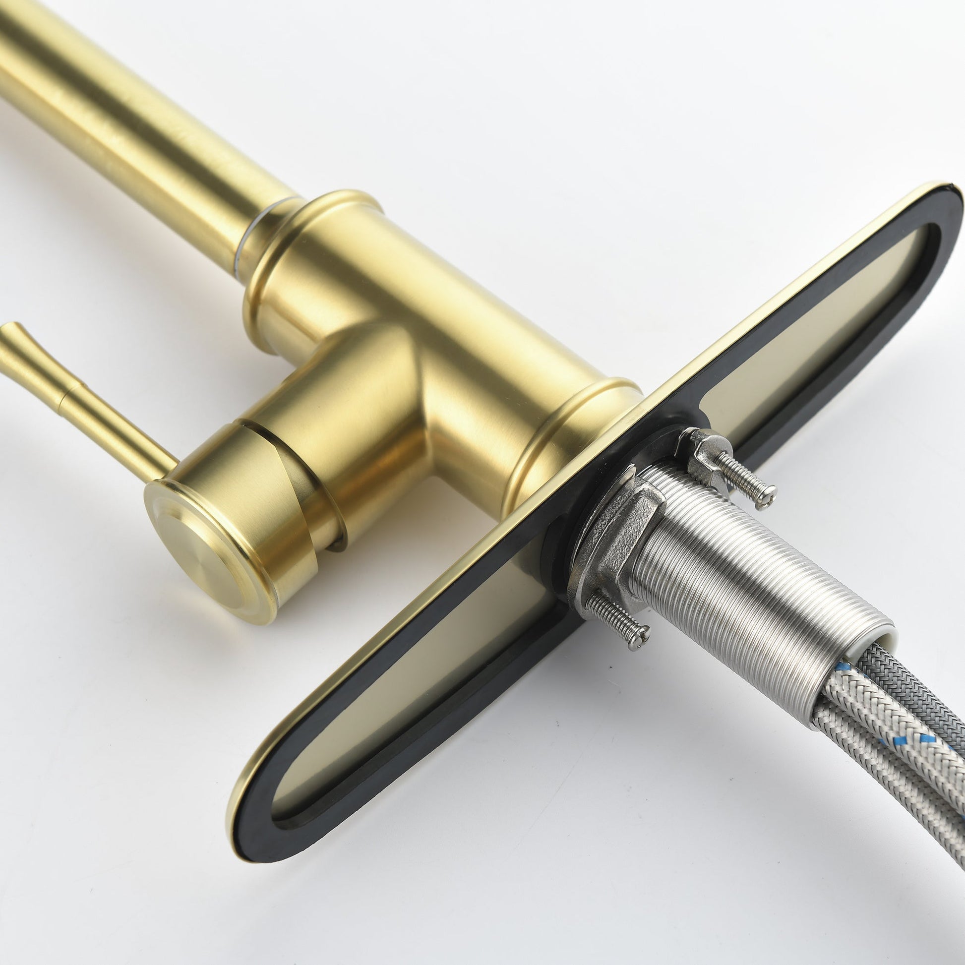 Single Handle High  Pull Out Kitchen Faucet- Stainless Steel Ohberri