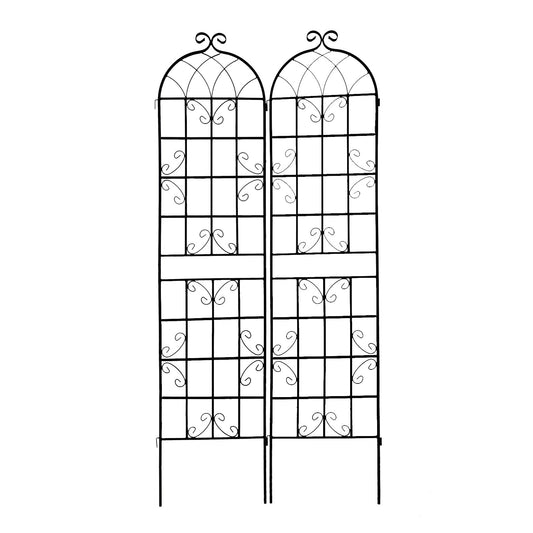 2 Pack Metal Garden Trellis Rustproof Trellis For Climbing Plants Inkedjoy