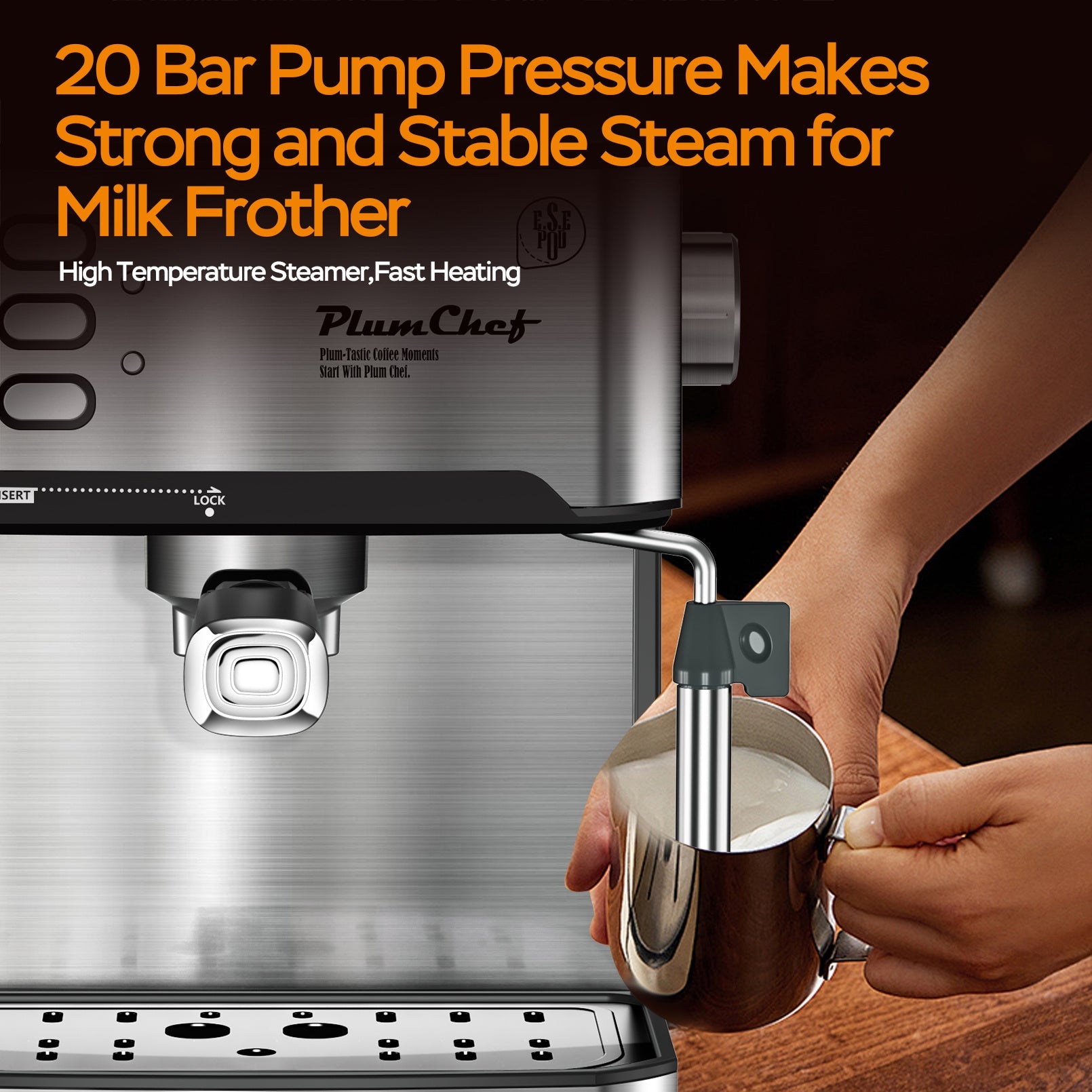 20 Bar Professional Espresso Machine Inkedjoy