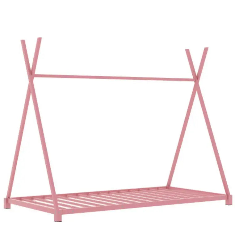 Metal Twin Size House Platform Bed With Triangle Structure My Store