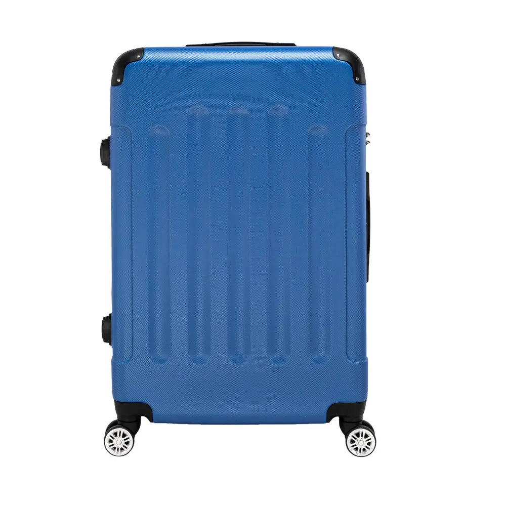 Three In One ABS Suitcase 20 Inches 24 Inches 28 Inches Blue Inkedjoy