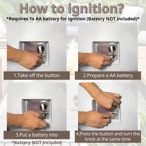 Outdoor Propane Fire Pit Table,Compact Streamlined Modern 24-inch,Round Graphite Base With Waterproof Cover,Free Lava Rocks My Store