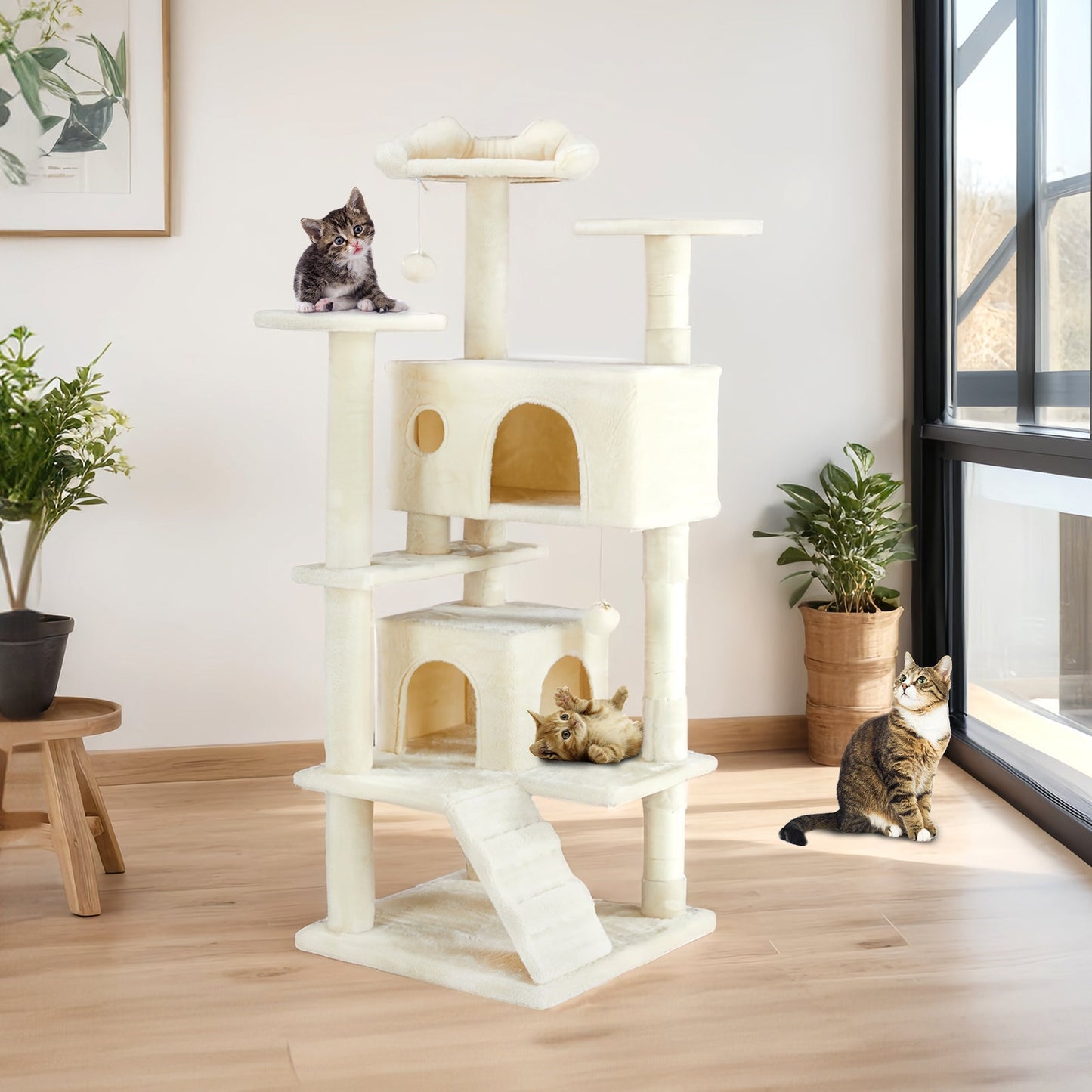 Multi Functional Cat Treehouse Cat Climbing Frame My Store