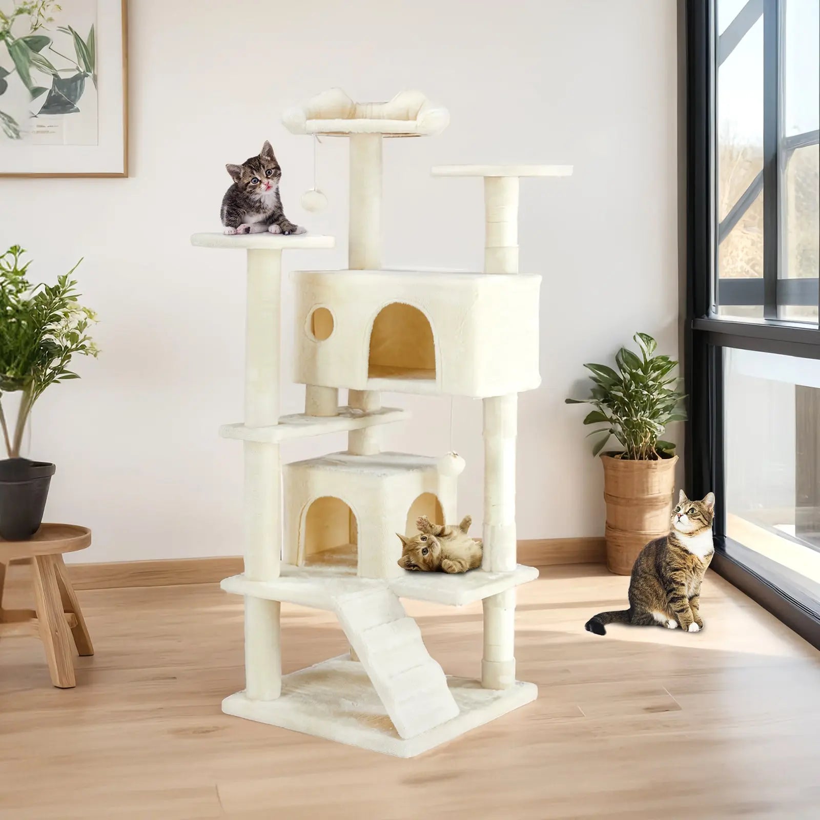 Multi Functional Cat Treehouse Cat Climbing Frame My Store