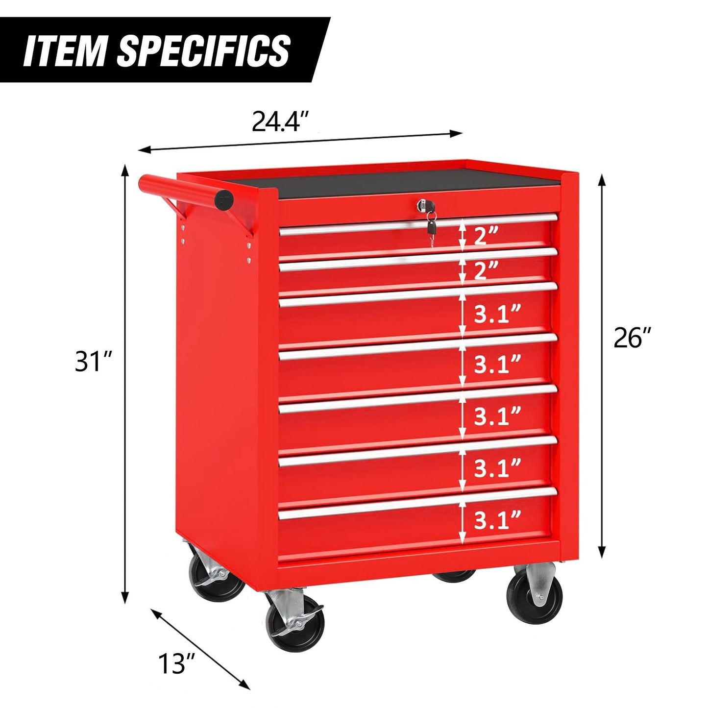 7 Drawers Tool Cabinet Inkedjoy