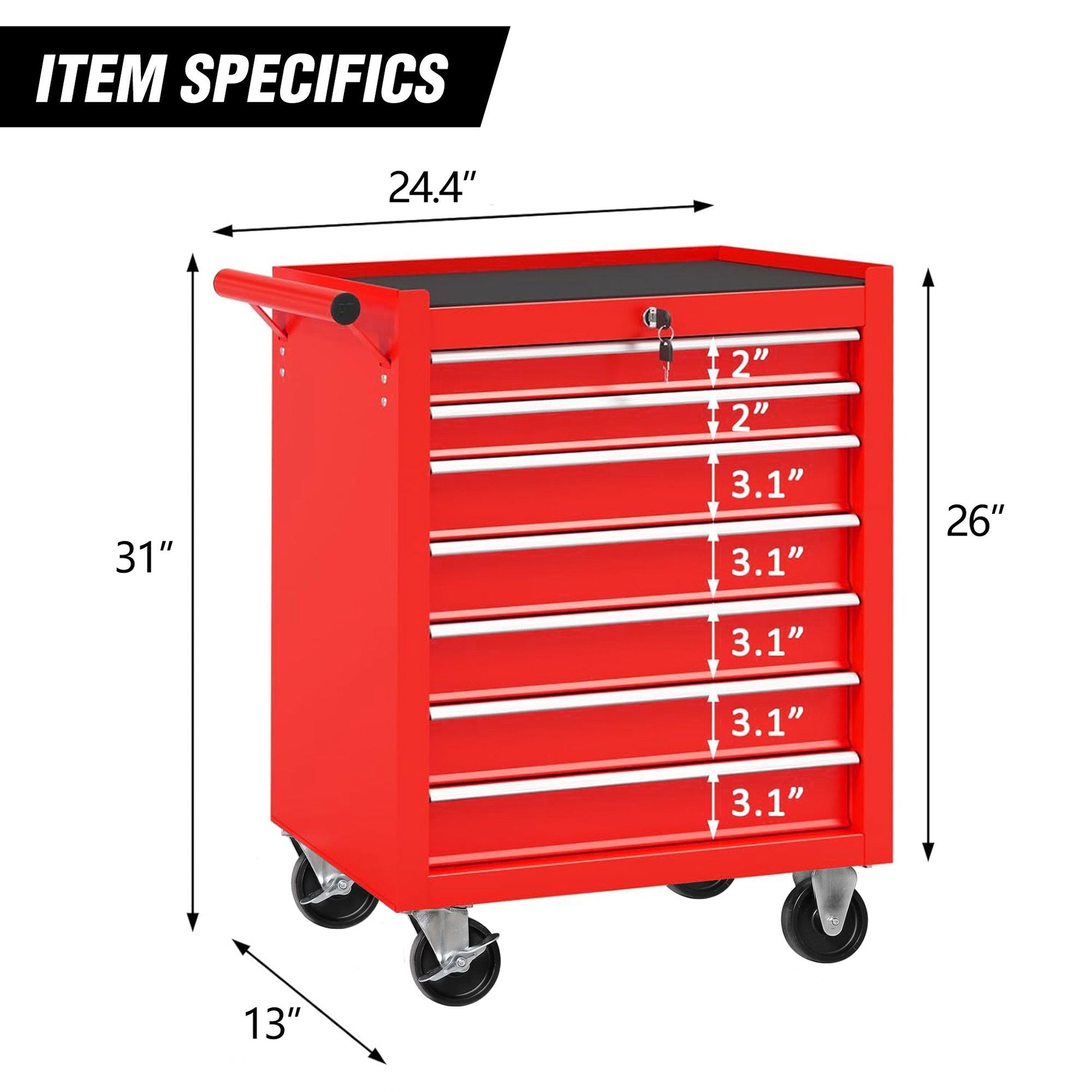 7 Drawers Tool Cabinet Inkedjoy