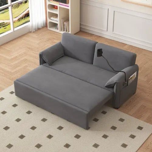 Large Folding Sofa Bed Velvet My Store