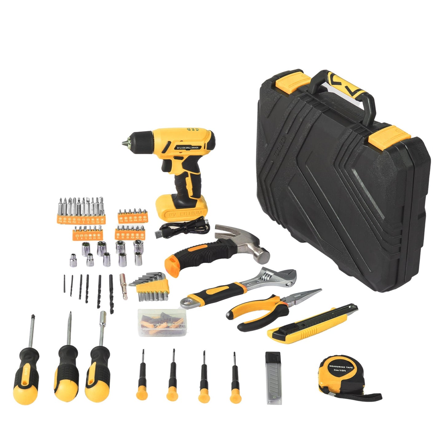 Electric Drill Plastic Box Tool Set My Store