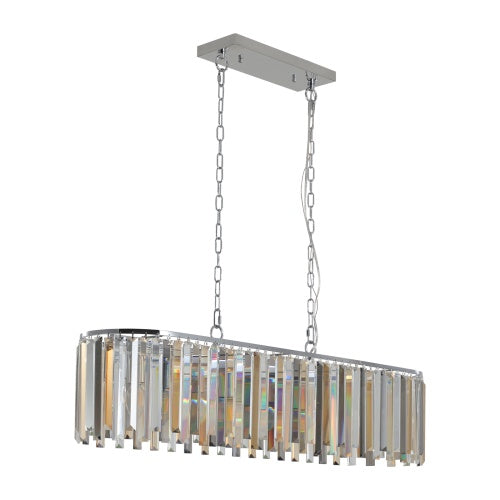 Modern Oval Crystal Chandelier Luxury Home Decor Fixtures Inkedjoy