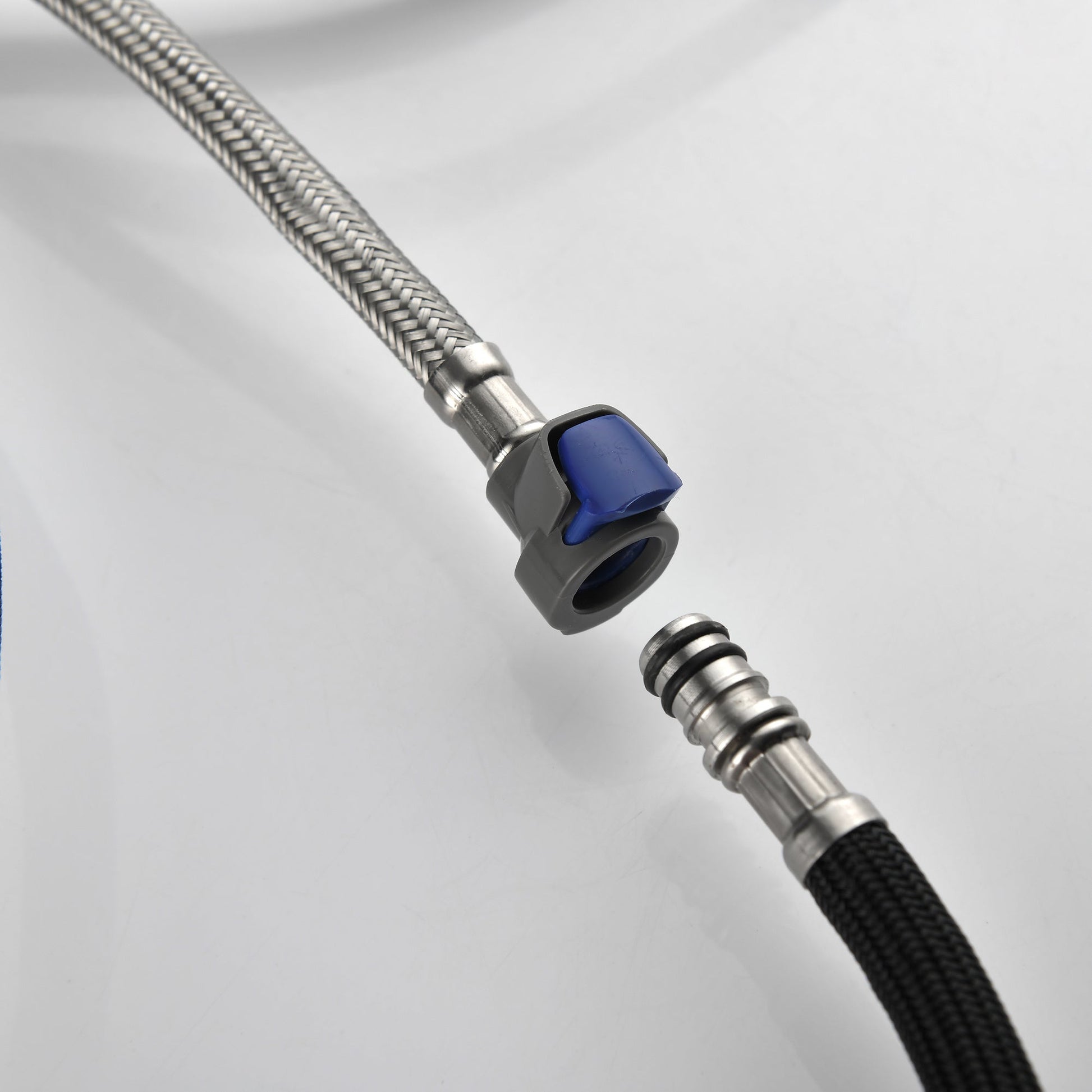 High Curvature Single Handle Kitchen Sink Faucet With Deck Modern- Stainless Steel Ohberri