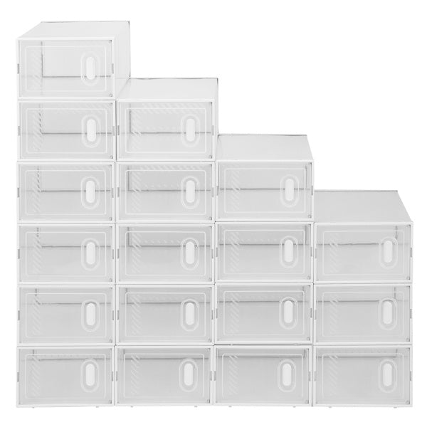 18pcs Plastic Mesh Shoe Box Inkedjoy