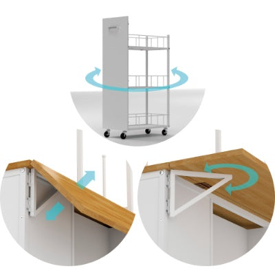 Kitchen Island With Storage Space White Inkedjoy