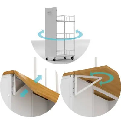 Kitchen Island With Storage Space White Inkedjoy