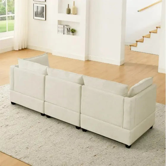 2-Piece Chenille Fabric Upholstered Living Room Furniture Set My Store