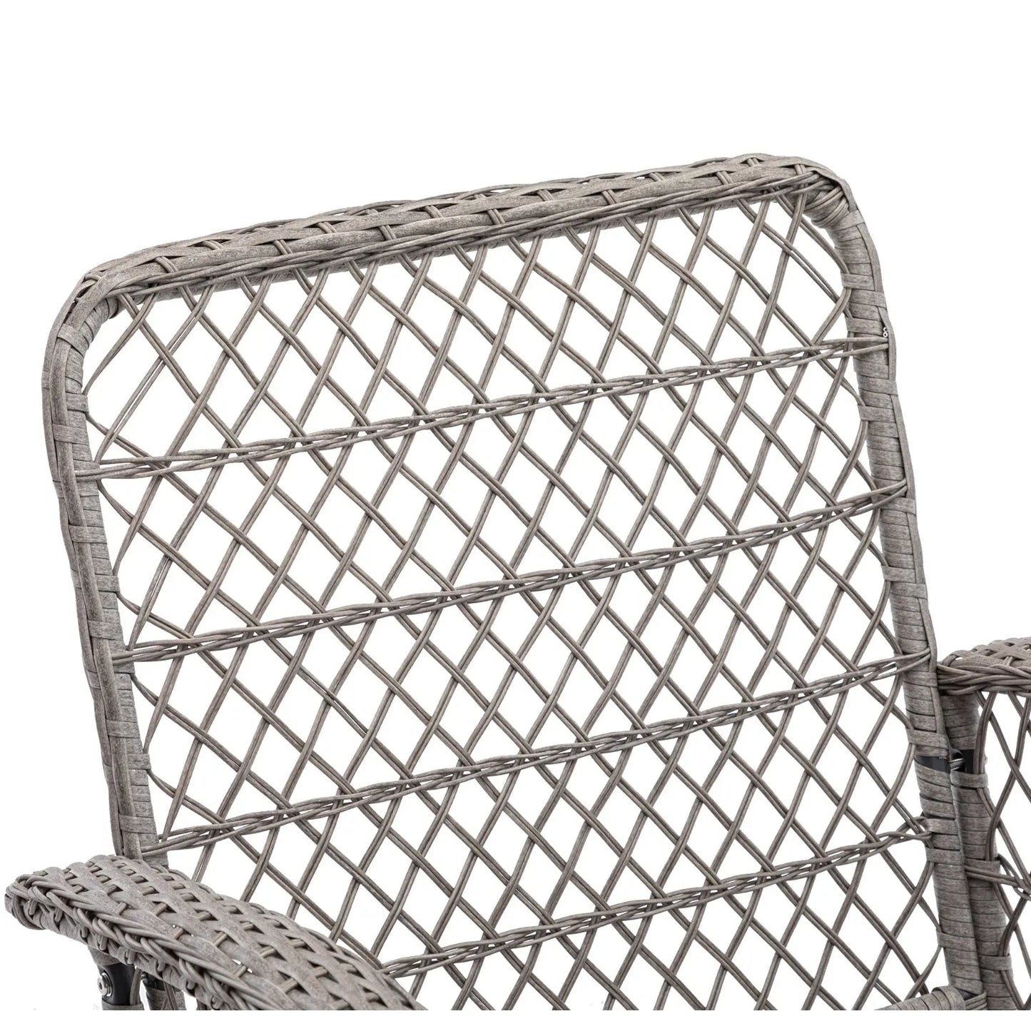 3pc Outdoor Swivel Rocker Chairs, 360 Rocking Patio Set With Thick Cushions My Store