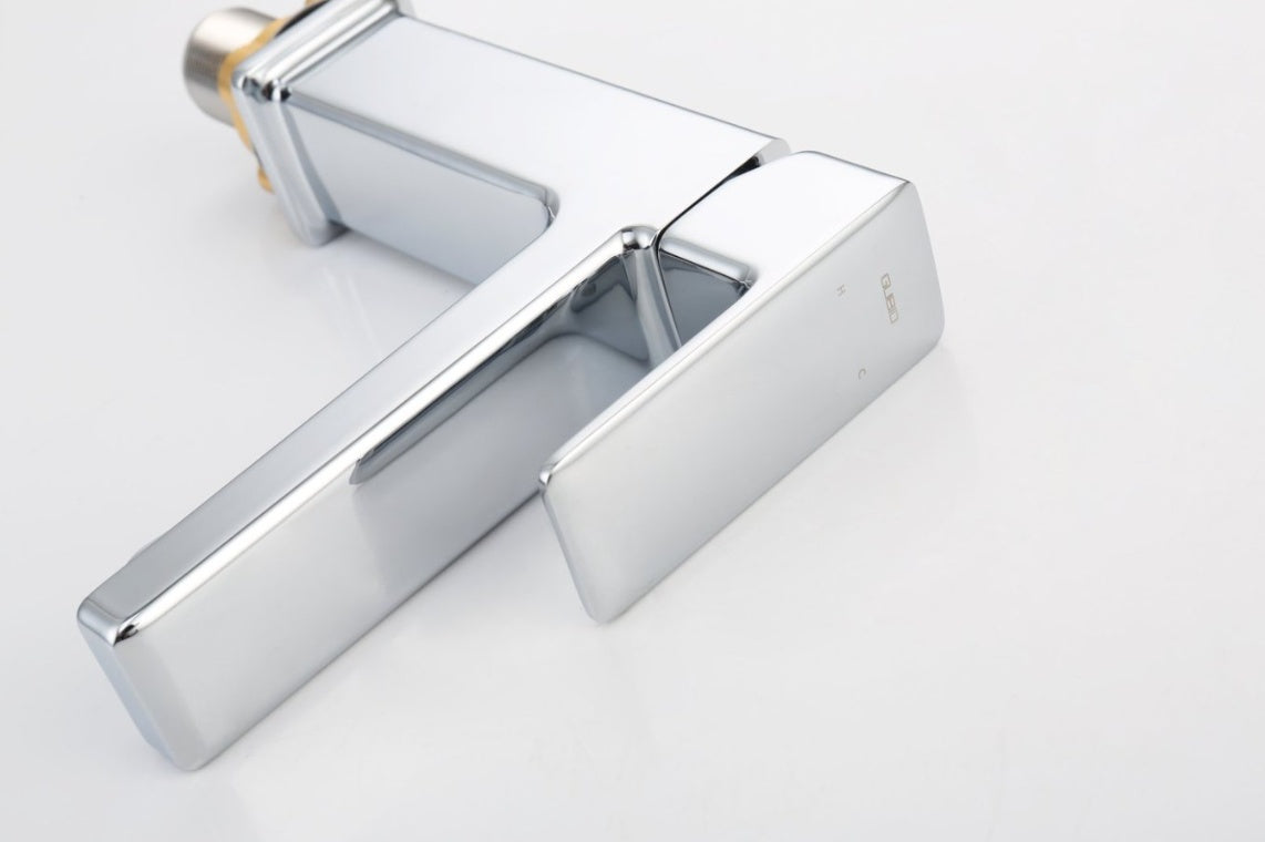 Chrome Single Hole Bathroom Faucet My Store