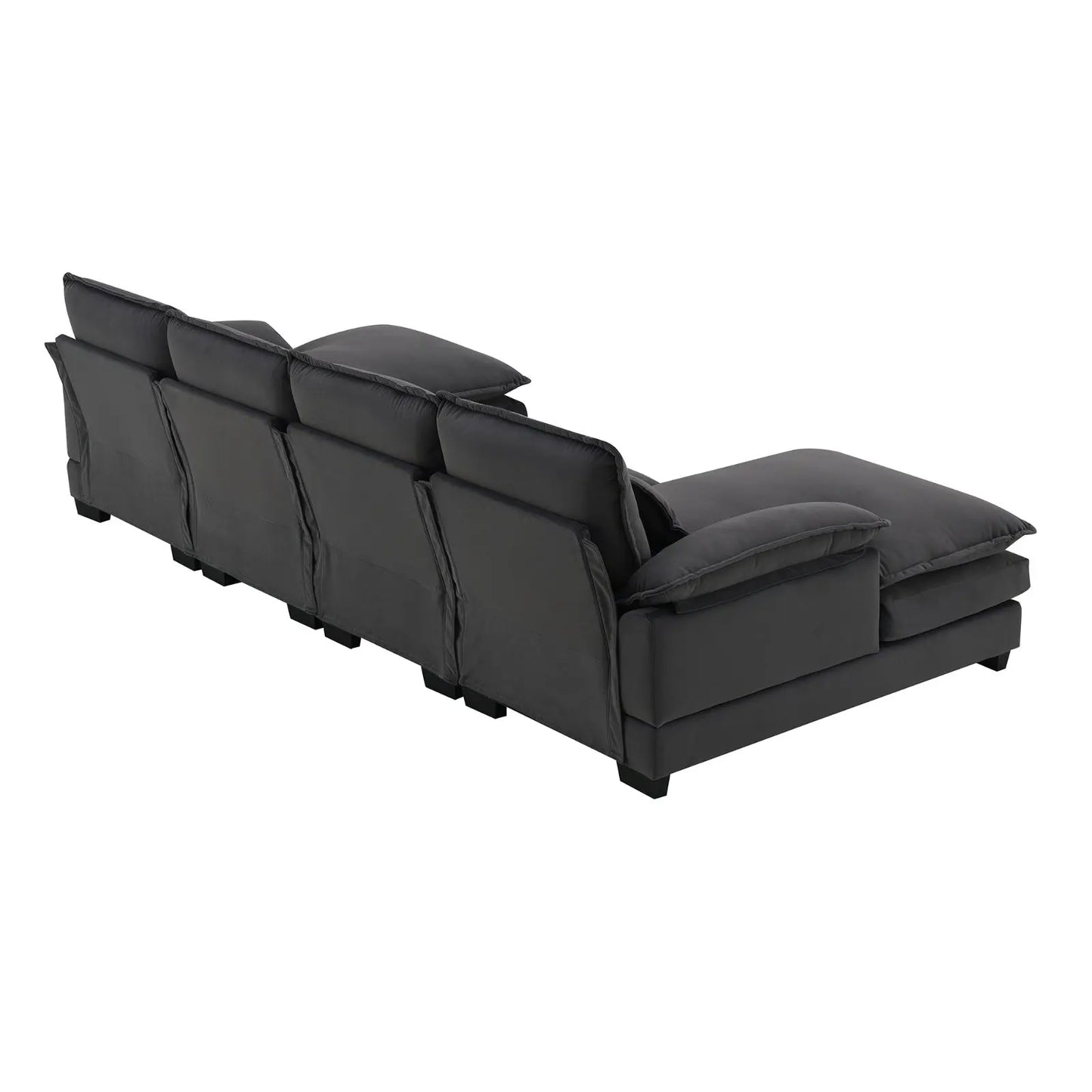 Modern U-shaped Sectional Sofa, 6-Seat With Waist Pillows My Store