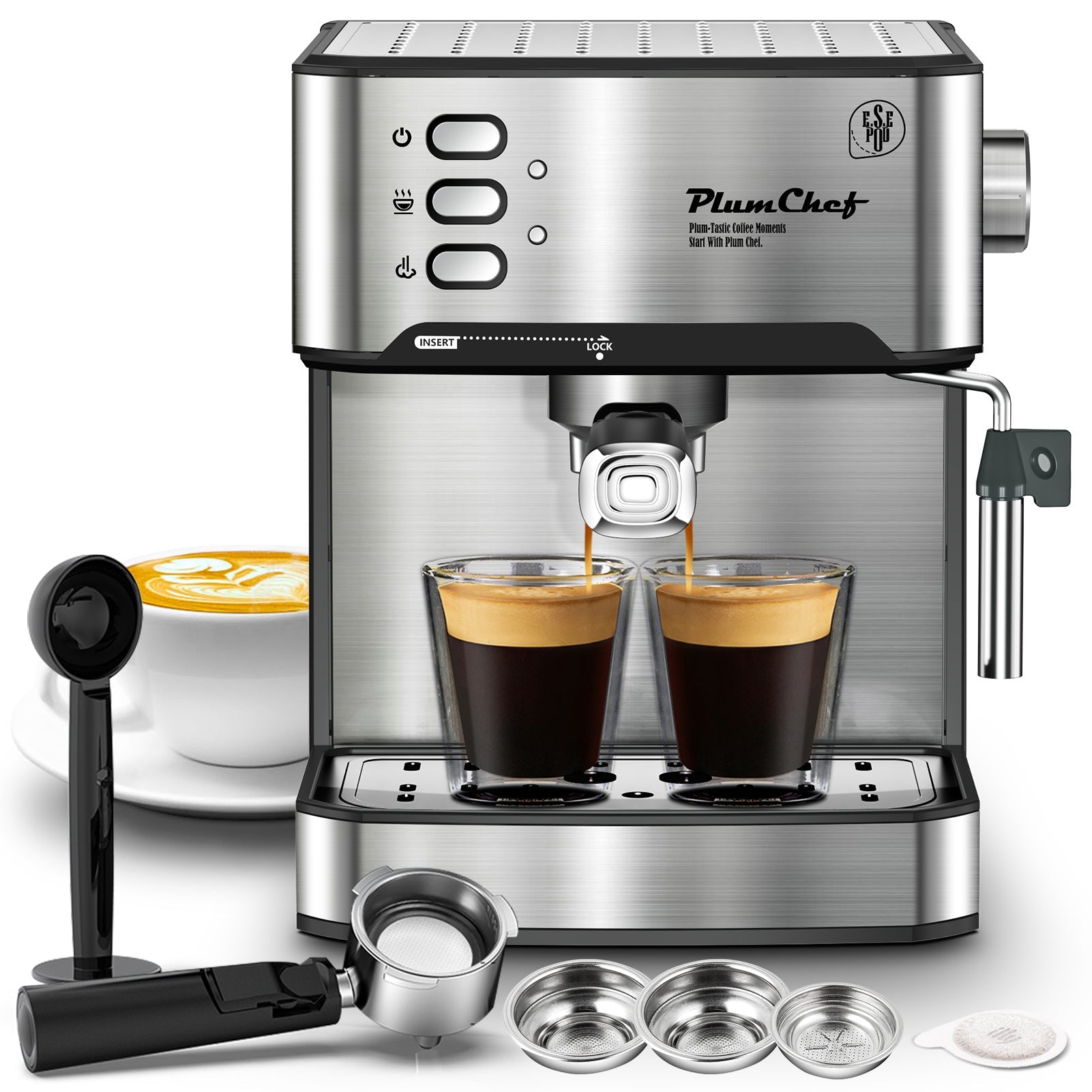 20 Bar Professional Espresso Machine Inkedjoy