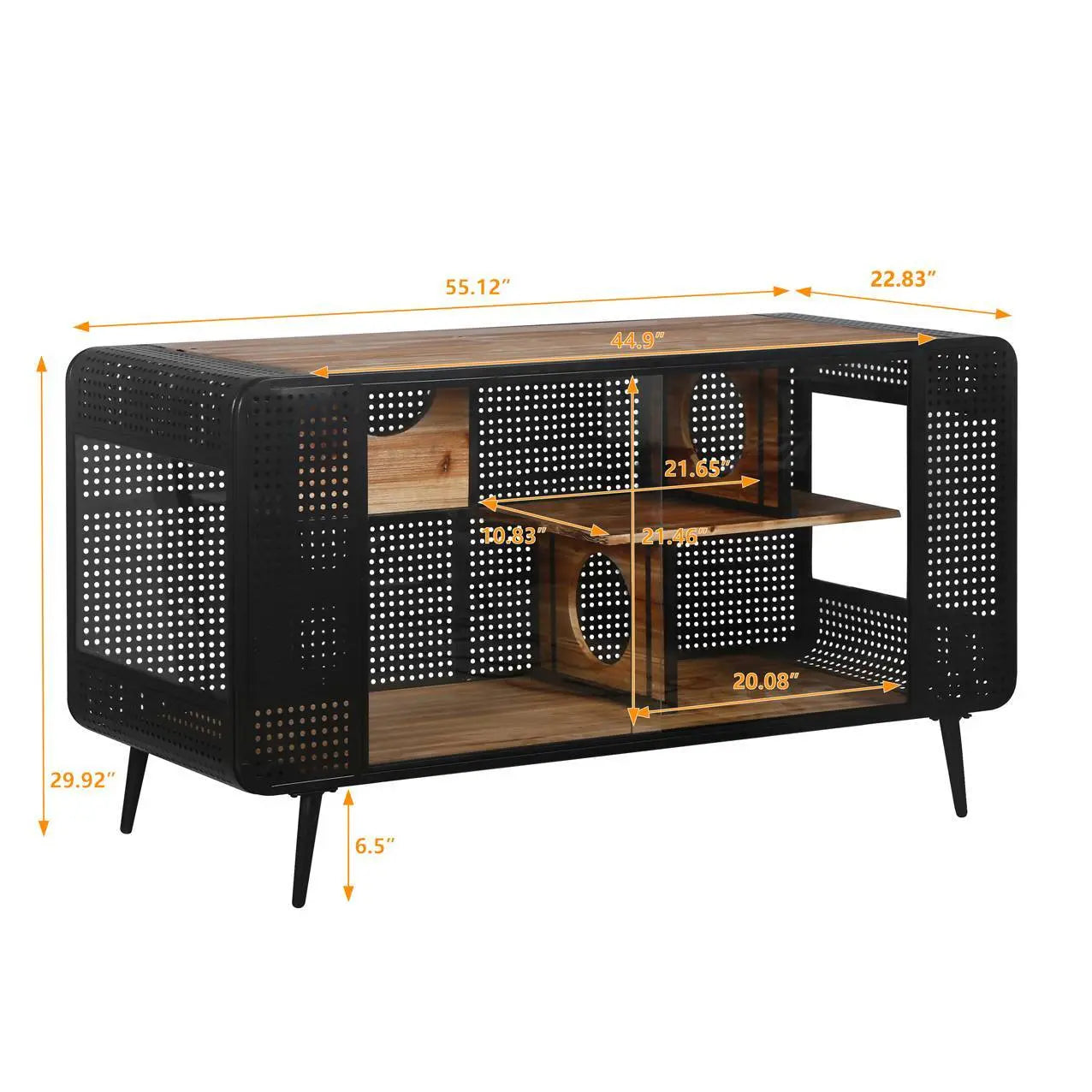 Spacious Cat House With Tempered Glass For Living Room, Hallway My Store