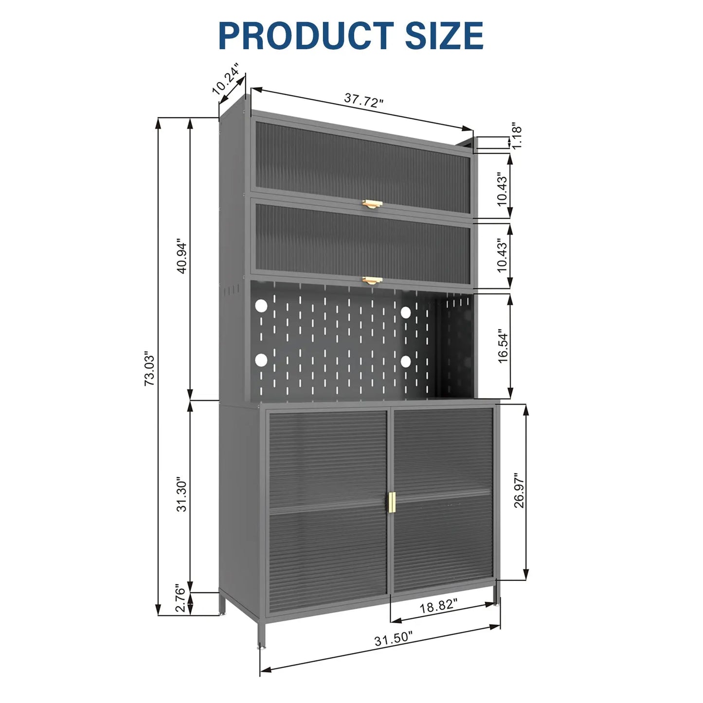 6 Level Flip Door Pantry Cabinet My Store