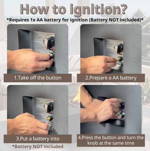 \Large Rectangular Stone Gas Fire Pit With Lava Canopy Inkedjoy