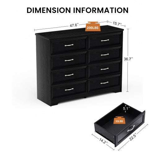 Particle Board With 8 Drawers Dressing Table Inkedjoy