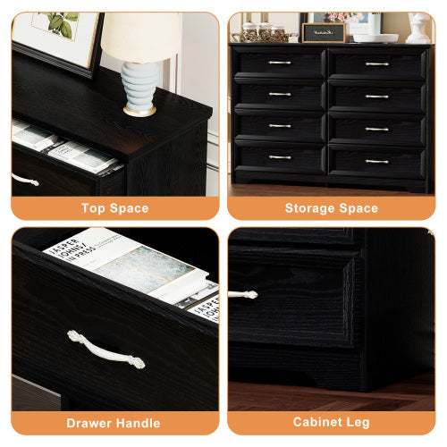 Particle Board With 8 Drawers Dressing Table Inkedjoy