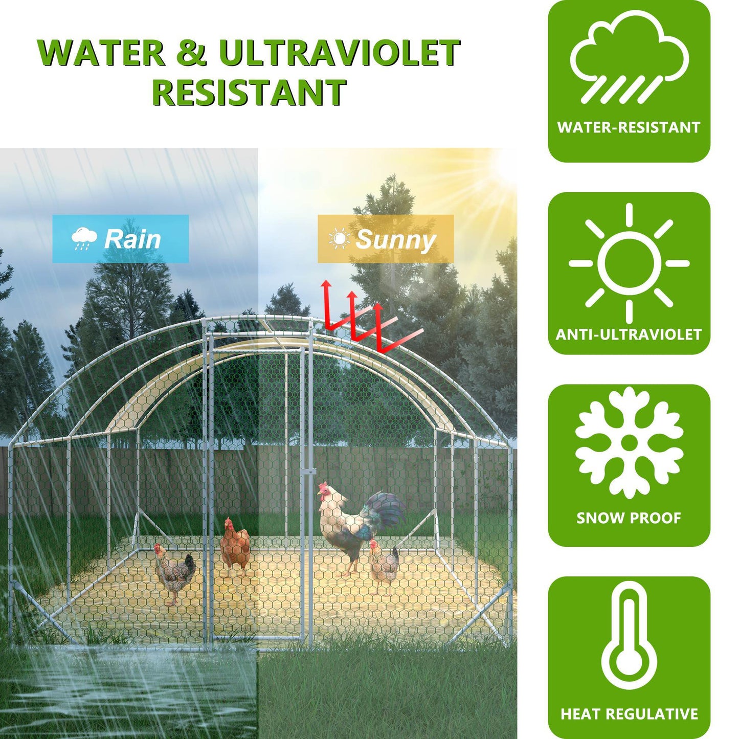 Large Chicken Coop Metal My Store