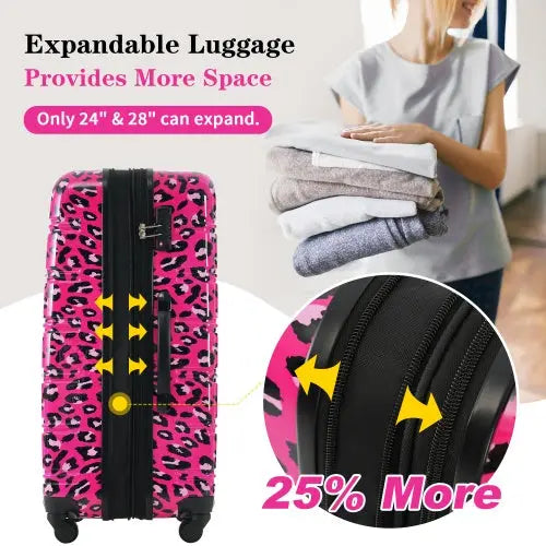 Hardshell Luggage Sets 3 Pcs Spinner Suitcase My Store